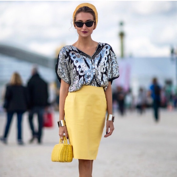 Vintage Sequin Butterfly Top - Picture 7 of 7